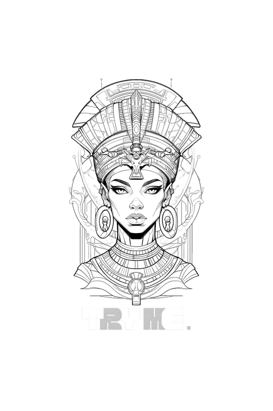 Pharoh 02 || Oversized Heavy Weight T-Shirt (Light) - TryMe.