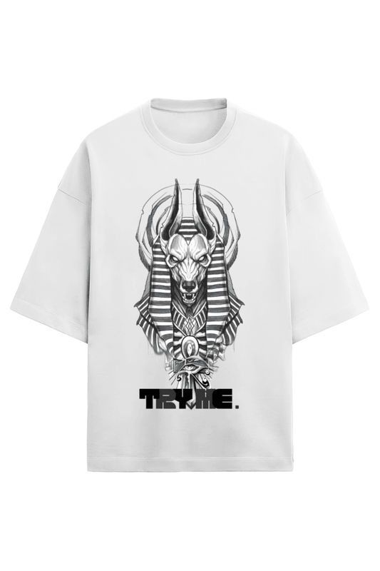 Anubis 04 || Oversized Heavy Weight T-Shirt (Dark) - TryMe.