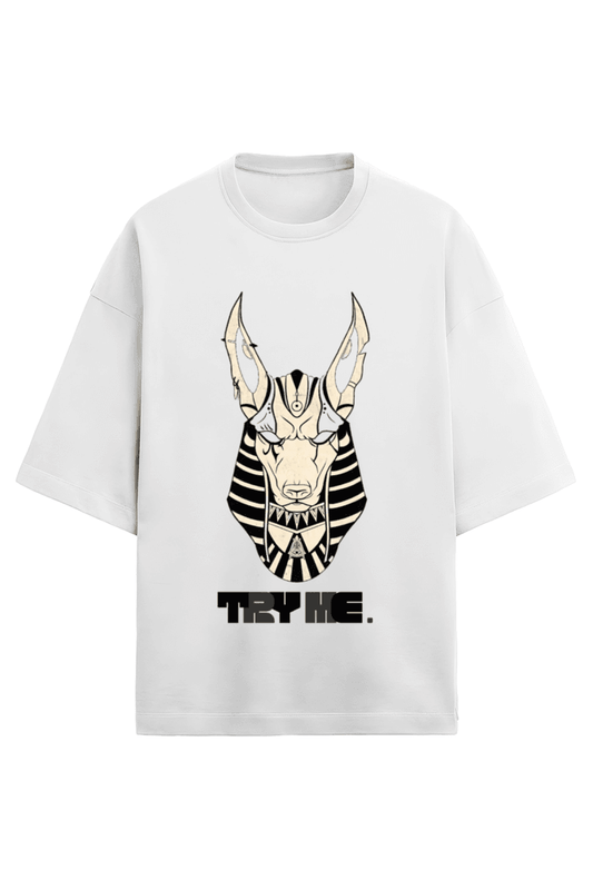 Anubis 03 || Oversized Heavy Weight T-Shirt (Dark) - TryMe.