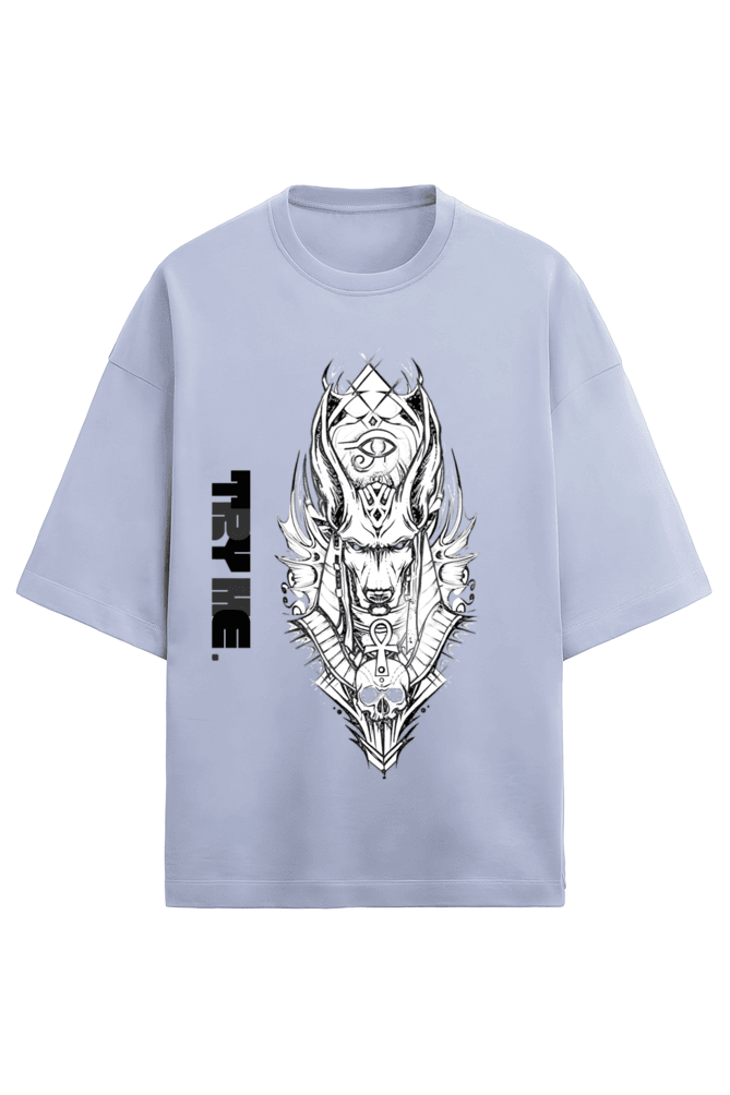 Anubis 02 || Oversized Heavy Weight T-Shirt (Dark) - TryMe.