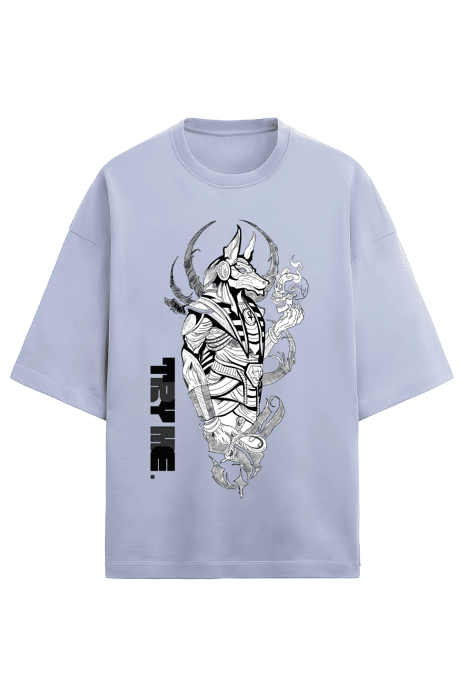 Anubis 01 || Oversized Heavy Weight T-Shirt (Dark) - TryMe.