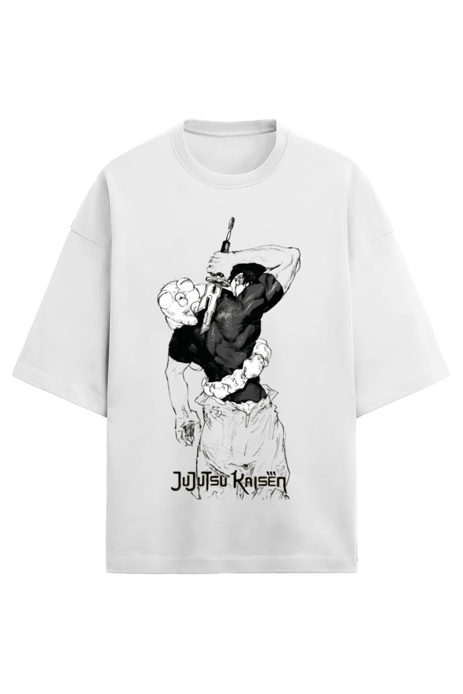Toji Fushigoro || Oversized Heavy Weight T-Shirt (Light) - TryMe.