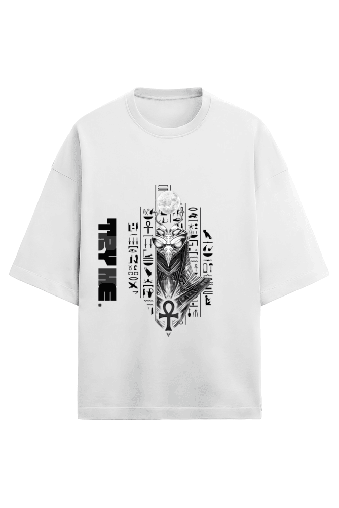 Horus 01 || Oversized Heavy Weight T-Shirt (Dark) - TryMe.