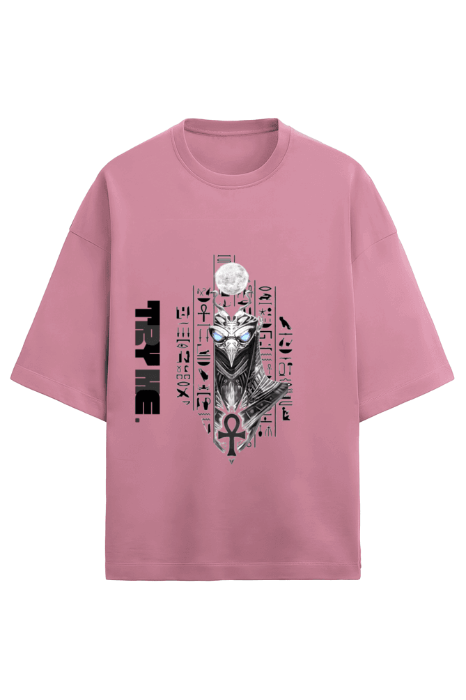 Horus 01 || Oversized Heavy Weight T-Shirt (Dark) - TryMe.