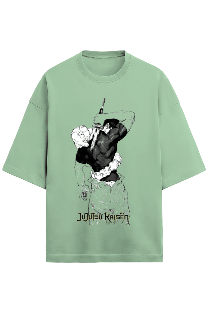Toji Fushigoro || Oversized Heavy Weight T-Shirt (Light) - TryMe.